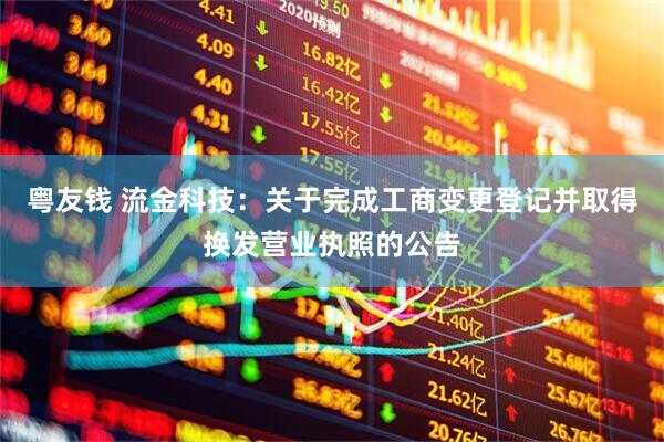 粤友钱 流金科技：关于完成工商变更登记并取得换发营业执照的公告