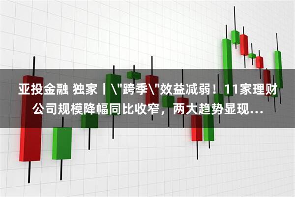 亚投金融 独家丨＂跨季＂效益减弱！11家理财公司规模降幅同比收窄，两大趋势显现…